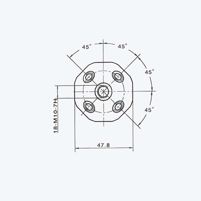 JQ001 Aluminium  Node Ø 50